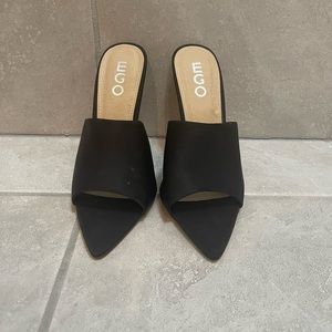Black mule stiletto